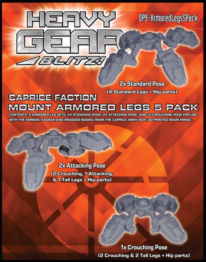 Caprice Mount Armored Legs 5 Pack