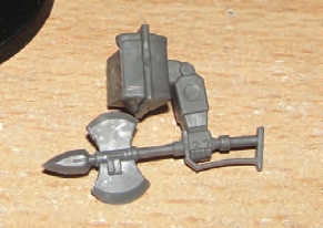 Glue MVB to hand and then glue lower arm with MVB to shoulder in desired pose.