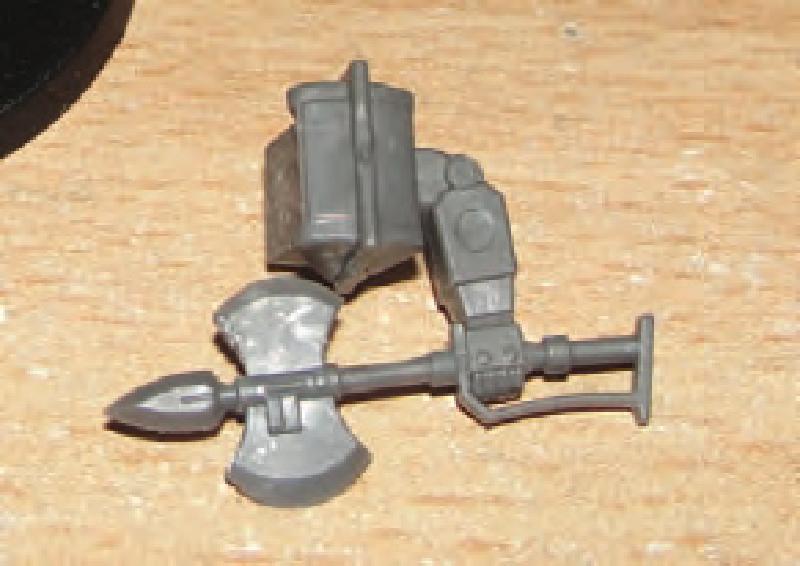 Glue MVB to hand and then glue lower arm with MVB to shoulder in desired pose.