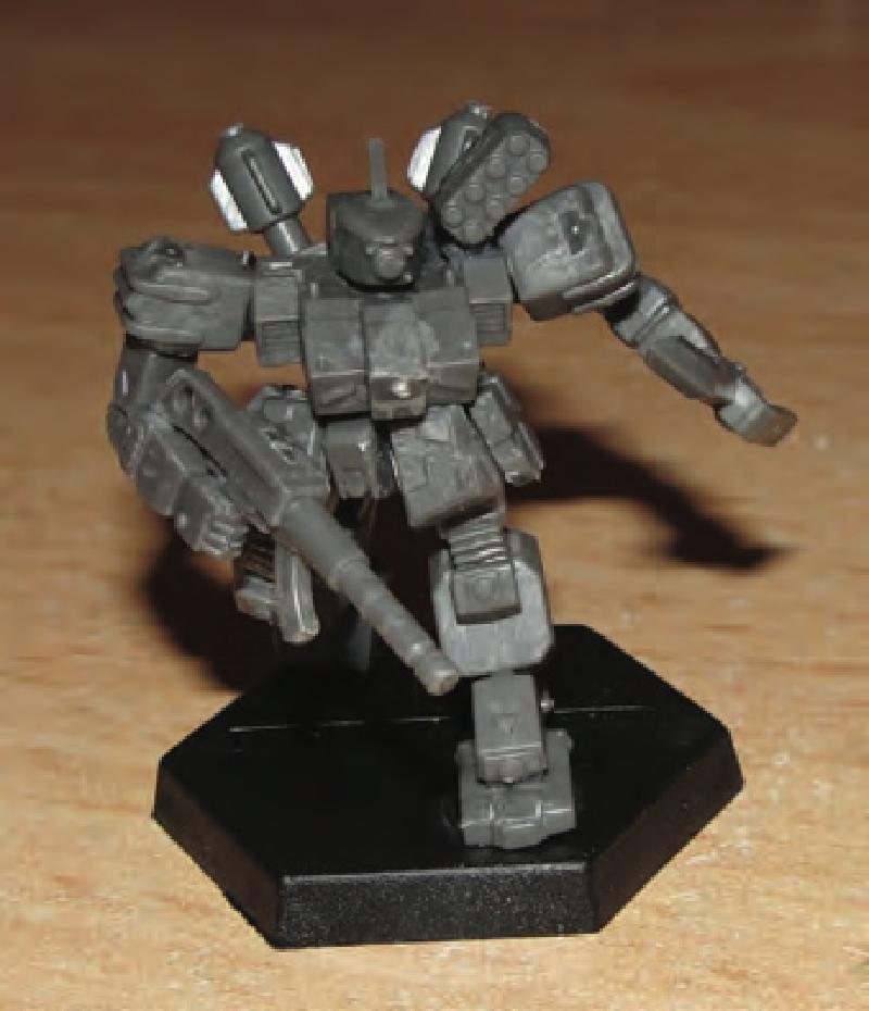 Glue torso assembly on legs/base assembly.