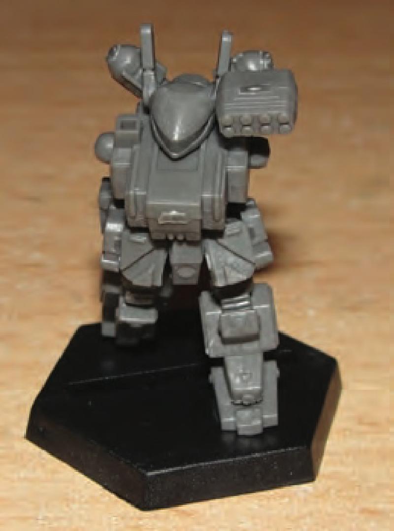 Glue torso assembly on legs/base assembly.