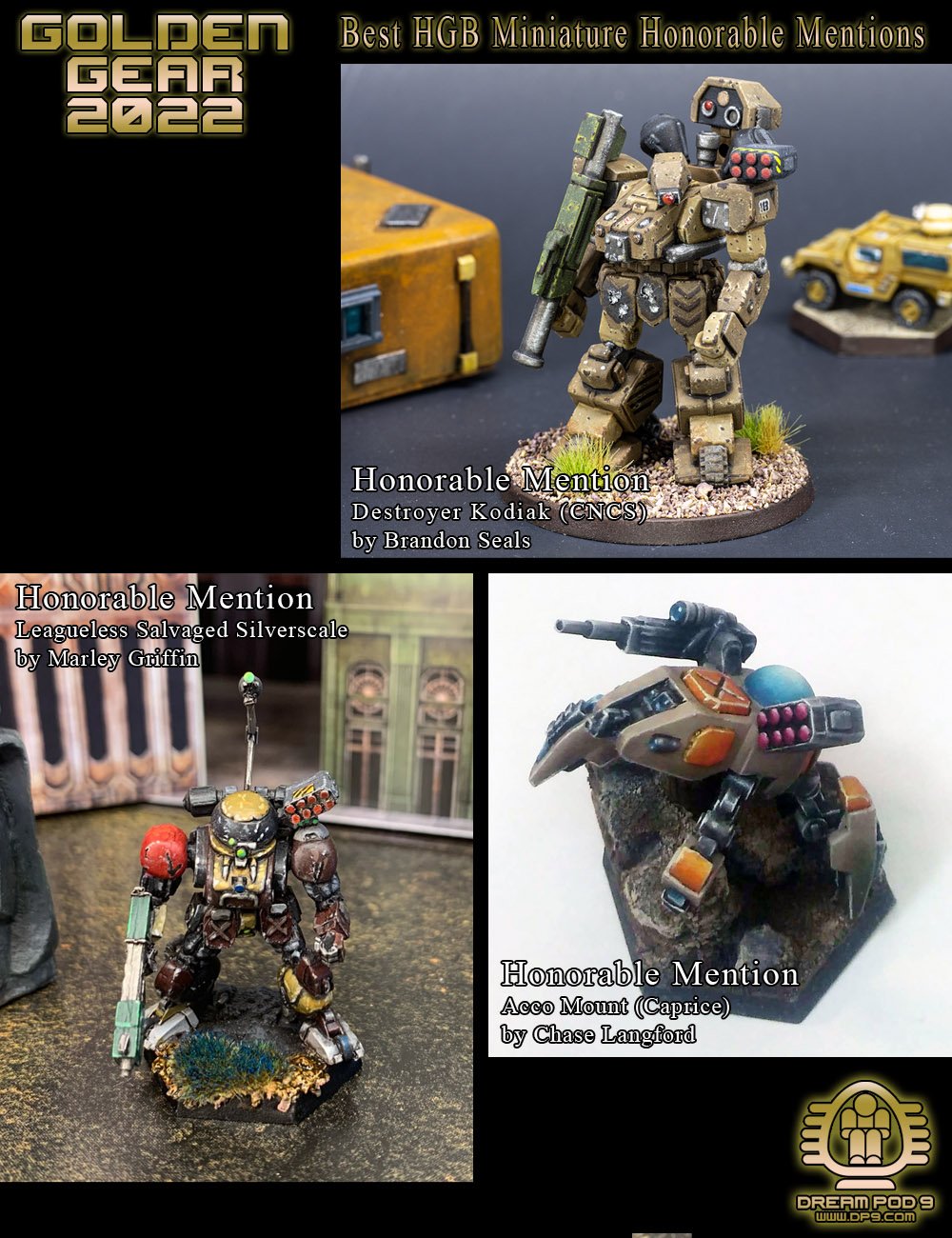 Best HGB Miniature Honorable Mentions
